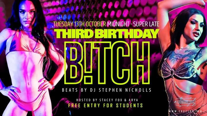 THIRD BIRTHDAY B!TCH  - Hosted by Stacey Fox & Arya