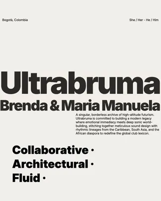 LXTC INTL PRESENTA: BRENDA + MARIA = Ultrabruma (BOGOTÁ, CO), DJ SABI, NINO SUPERIOR, CLUBKYLE