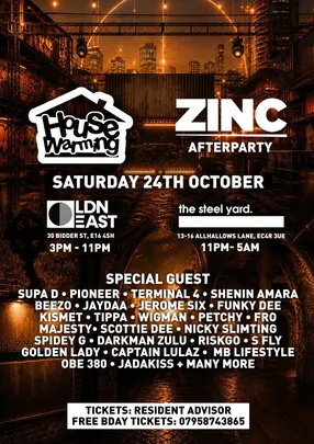 House Warming Day Party (afterparty at Steelyard)