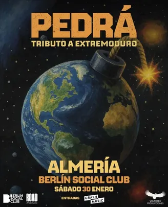 CONCIERTO PEDRÁ (TRIBUTO A EXTREMODURO) - ALMERÍA - SALA BERLIN SOCIAL CLUB - SÁBADO 30 DE ENERO