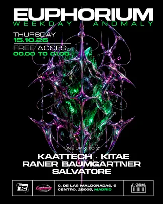 TECHNETIUM X EUPHORIA: Raner Baumgartner, Kaattech, KITAE, Salvatore