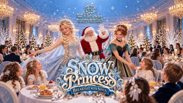 Snow Princess Breakfast with Santa · Hilton Liverpool · Sunday 13 December