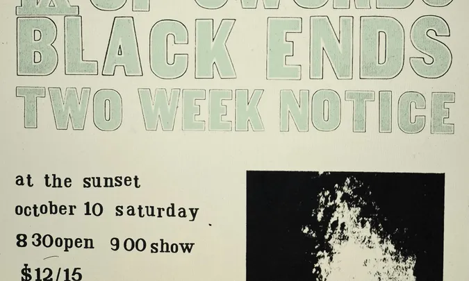 Zookraught, IX of Swords, Black Ends, Two Week Notice