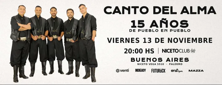 Canto del Alma en Niceto Club (+18 años)