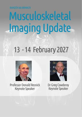 RANZCR WA Branch ASM: Musculoskeletal Imaging Update