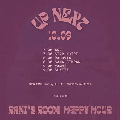 Rani's Room Happy Hour