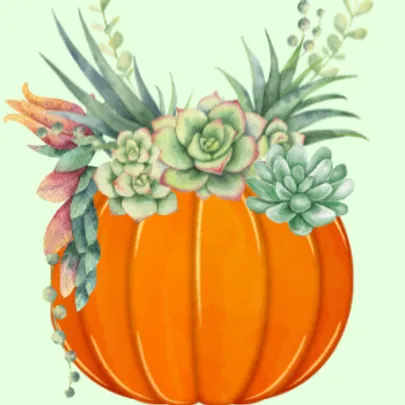 Succulent Pumpkin Centerpiece Workshop
