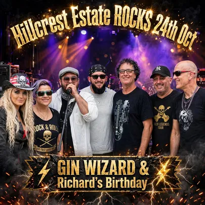 Gin WIZARD's 70s & 80s Rock n Roll Show - Hillcrest Estate