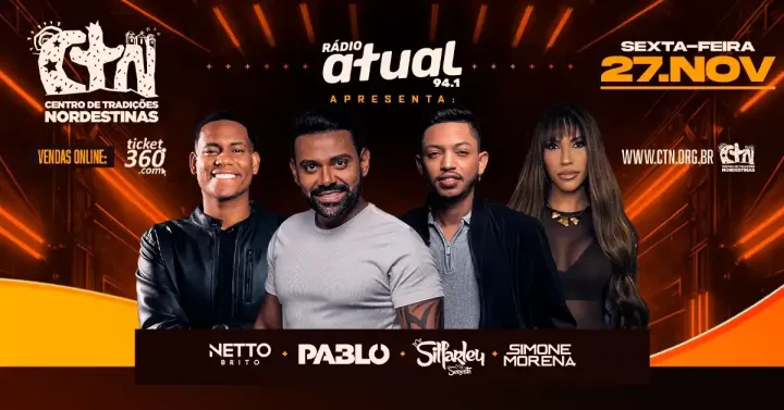 Pablo, Netto Brito, Silfarley e Simone Morena