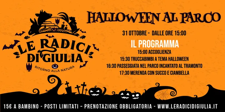 Halloween al parco - Le Radici di Giulia