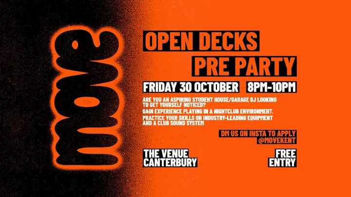 MOVE 👻 Open Decks Pre-party