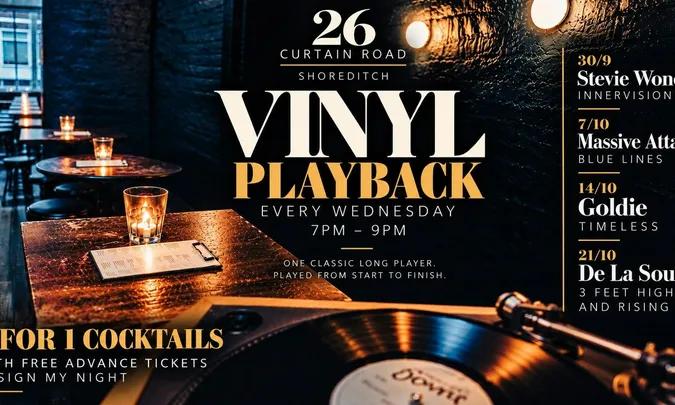 Weds Vinyl LP playback sessions-Goldie- Timeless