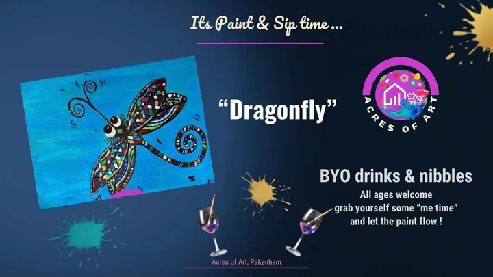 Paint and Sip "Dragon Fly"