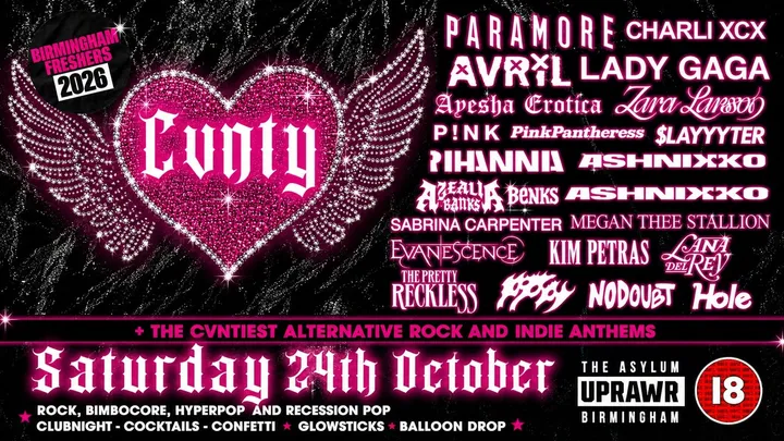 CVNTY 💅💄 Girly Pop, Rock, Bimbocore and Hyper Pop Clubnight  🦋