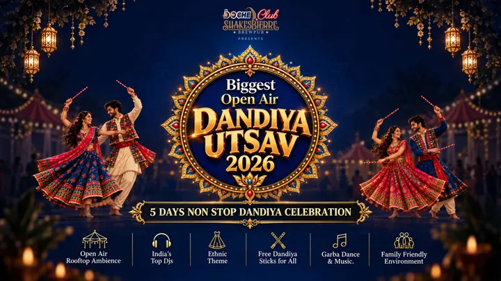 Biggest Open Air Dandiya at Eva Mall Shakesbierre