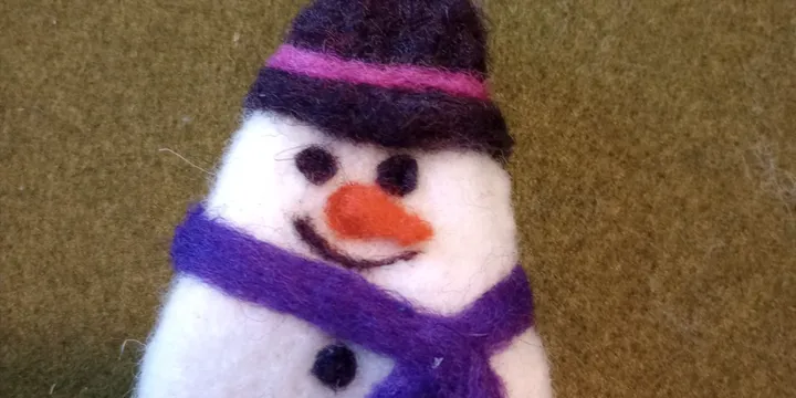 Felted Snowman Ornament Workshop