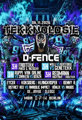 9Y TEKKNOLOGIE • D-FENCE • FABITEKK • BEATFORGE • WOLLI • EYCER • KOKSBERG • PHIEISI • SNAKE16