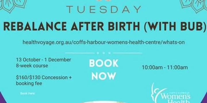 Term 4 - Tuesday Mum and Bubs: Rebalance after Birth Group Class