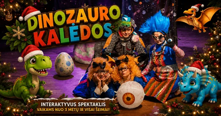 Vaikams - šventinė premjera ''Dinozauro Kalėdos''