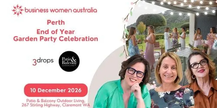 Business Women Australia Perth - End of Year Garden Party Celebration