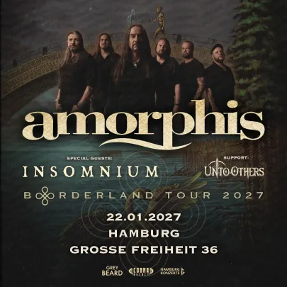 AMORPHIS - Borderland Tour 2027 Special Guests: INSOMNIUM & Support: UNTO OTHERS