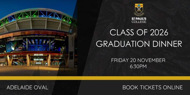 St Paul's College Year 12 Graduation Dinner 2026