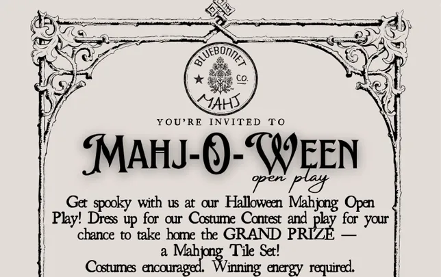 Mahjoween- Open Play Oct 23rd