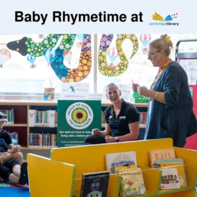 Wednesday Baby Rhymetime at 10.00am - No Bookings Required