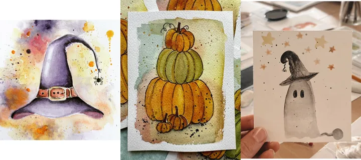 Spooky Season Watercolor Workshop