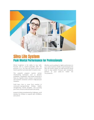 Silva Life System Peak Mental Performance for Professionals