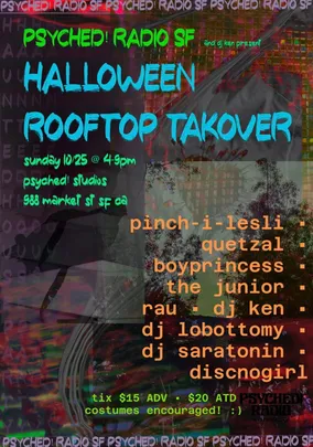 psyched! radio sf halloween rooftop takeover