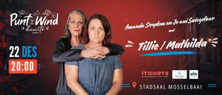 Punt in die Wind Kunste-Week | Amanda Strydom en Je-ani Swiegelaar met Tillie / Mathilda