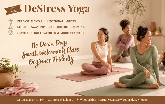 DeStress Yoga  - Starts Dec 2nd