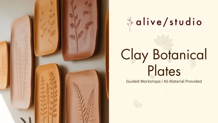Clay Botanical Plates