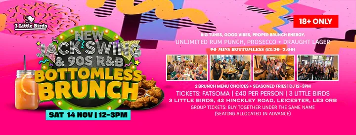 New Jack Swing & 90s R&B Bottomless Brunch