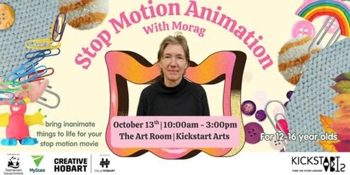 Explore Under Camera Animation with Morag  - ages 12 - 16 years