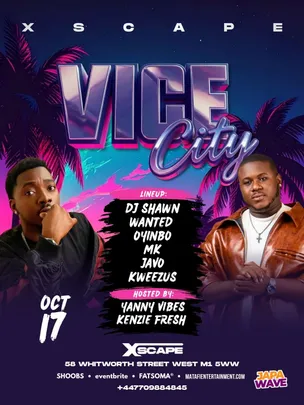 VICE CITY with DJ SHAWN & More - Afrobeats/HipHop/Amapiano/RnB/DanceHall