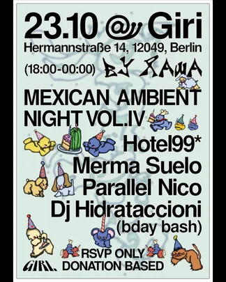 Giri x Rawa Club: Mexican Ambient Night Vol. IV
