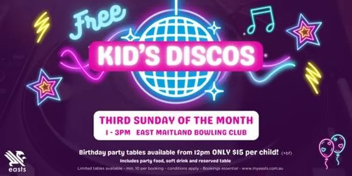 October 2026 Kid's Disco - Party Table