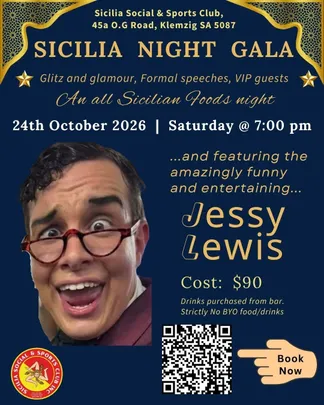 Sicilia Night Gala with comedian Jessy Lewis