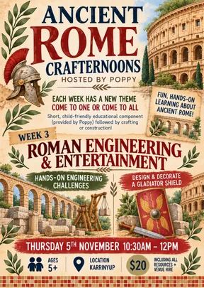 Ancient Rome Craft-WEEK 3: ROMAN ENGINEERING & ENTERTAINMENT