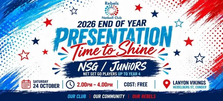 Rebels Netball Club Net Set Go (Players up to Year 4) Presentation