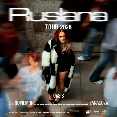 Ruslana en Sala Oasis, Zaragoza 2026