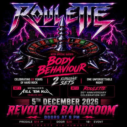REVOLVER BANDROOM: Roulette — 20th Anniversary Celebration