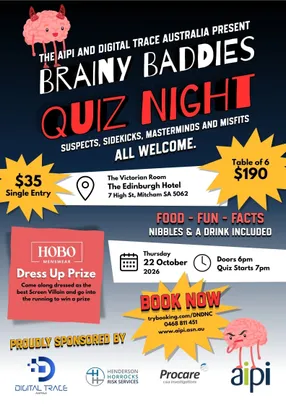 Brainy Baddies Quiz Night