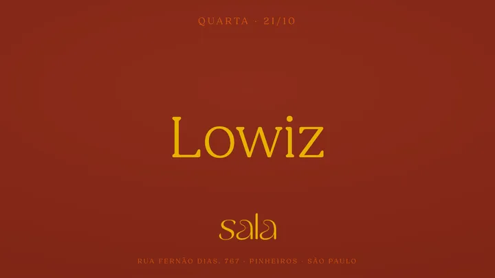 Sala recebe Lowiz