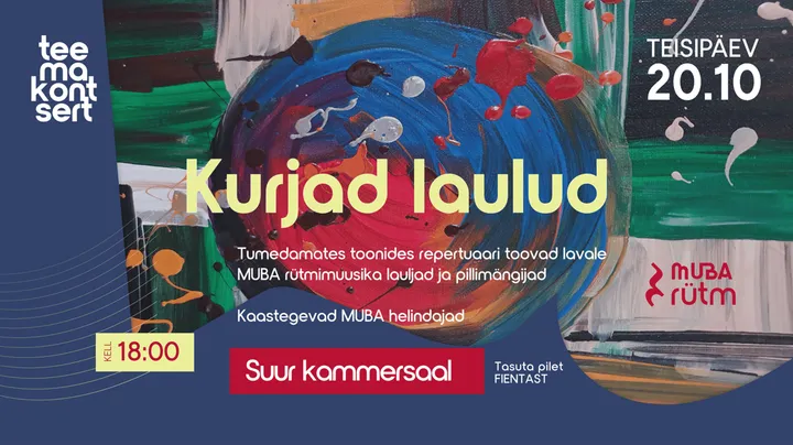 Rütmimuusikute teemakontsert "Kurjad laulud"