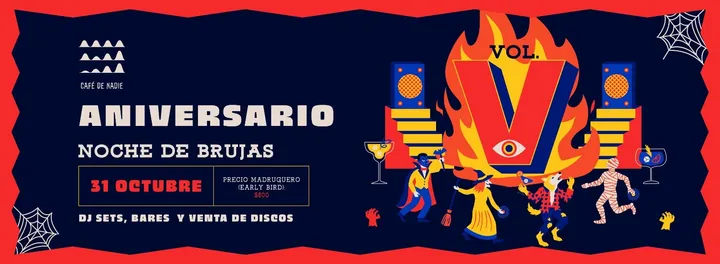 Aniversario Café de Nadie, Vol.5: Noche de brujas