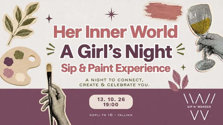 🌸 Her Inner World — A Girls’ Night Sip & Paint Experience 💕
