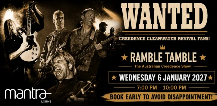 Mantra Lorne presents Creedence Clearwater Revival!